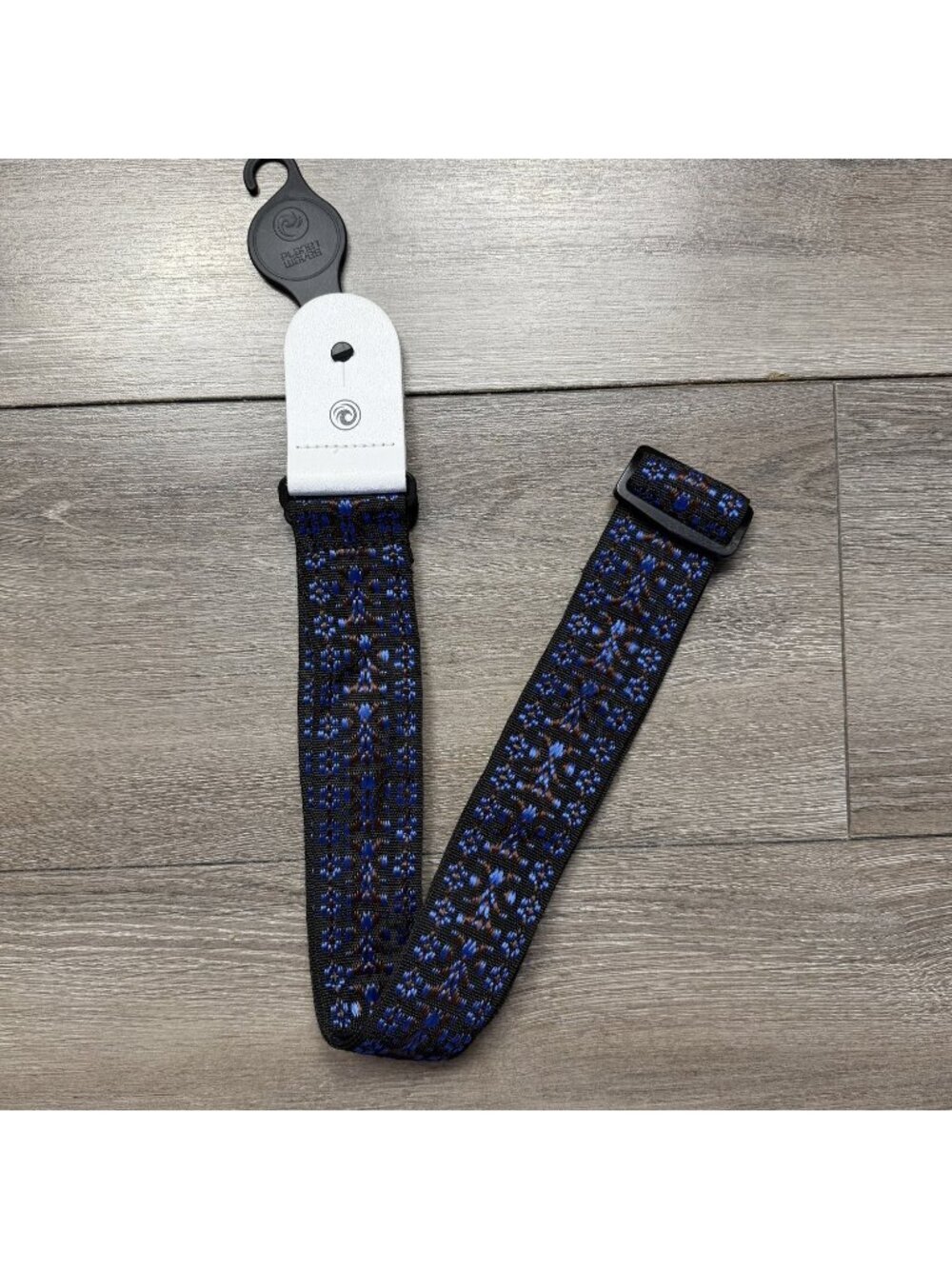 Planet Waves Woven Guitar Strap Adjustable Nylon Blue Brown Used